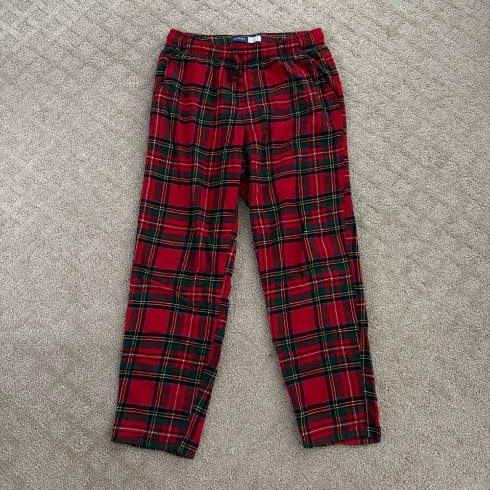 Old Navy Red Tartan Plaid Pajama Pants
